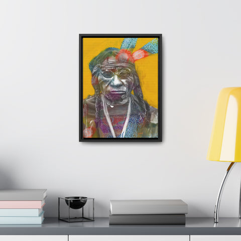 Chief Blue Horse - Gallery Canvas Wraps, Vertical Frame
