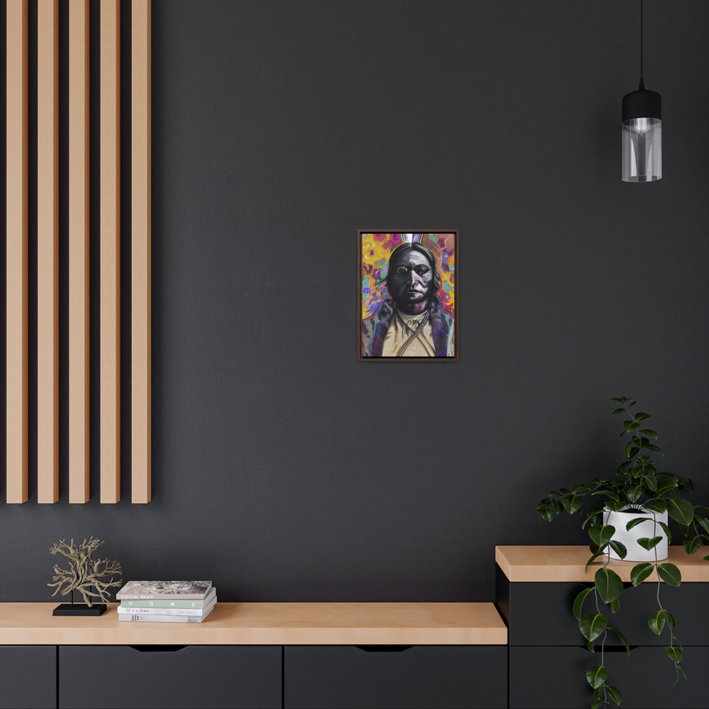 Sitting Bull - Gallery Canvas Wraps, Vertical Frame
