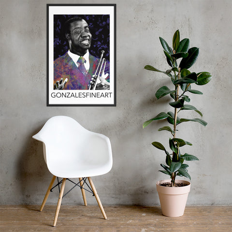 Louis Armstrong Framed poster