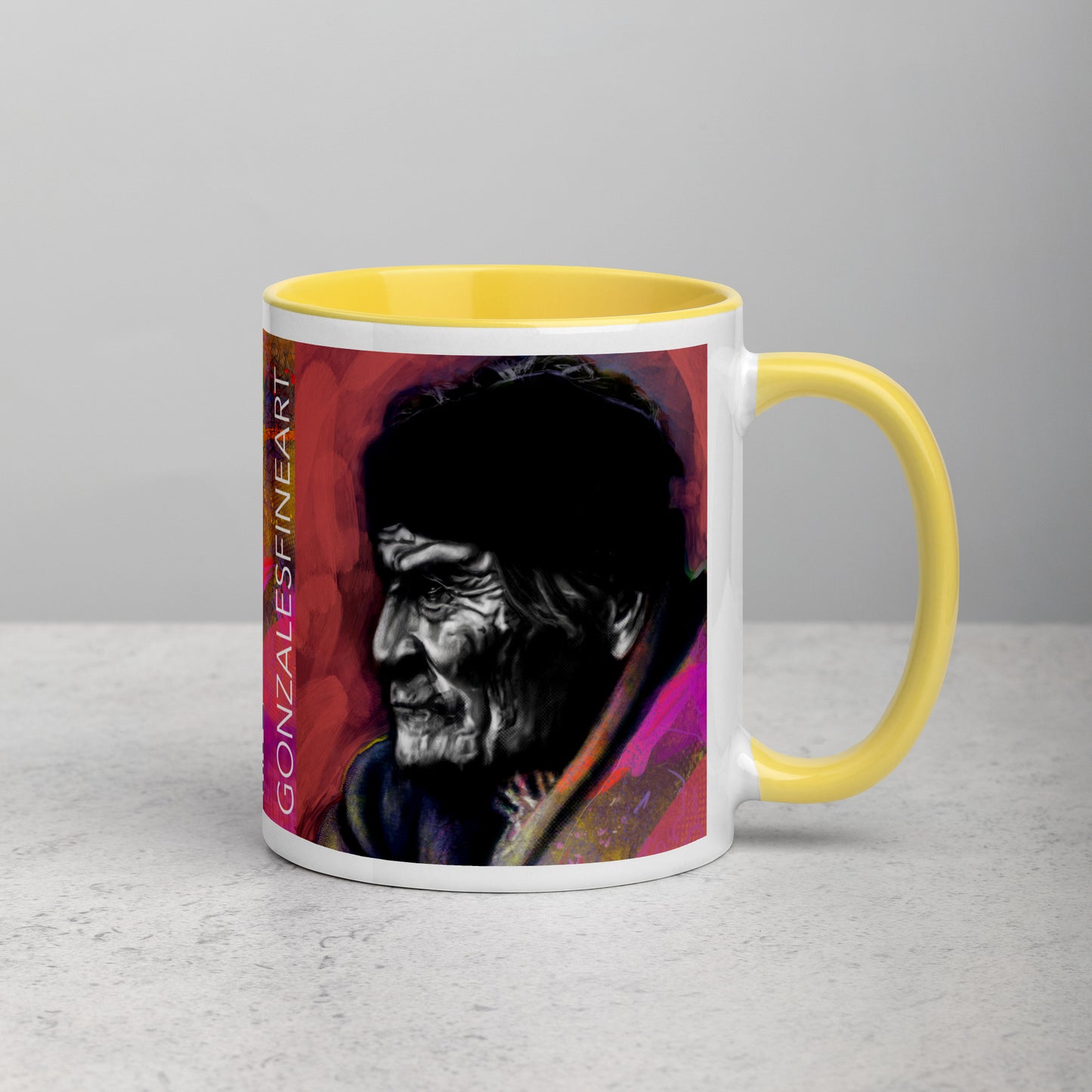 Geronimo Profile Mug with Color Inside