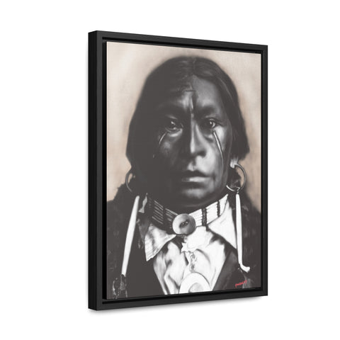 Chief James Garfield Velarde - Gallery Canvas Wraps, Vertical Frame
