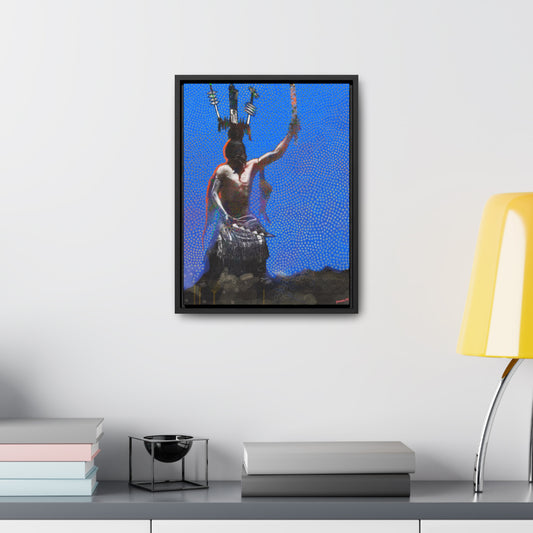 Mescalero Crown Dancer - Gallery Canvas Wraps, Vertical Frame