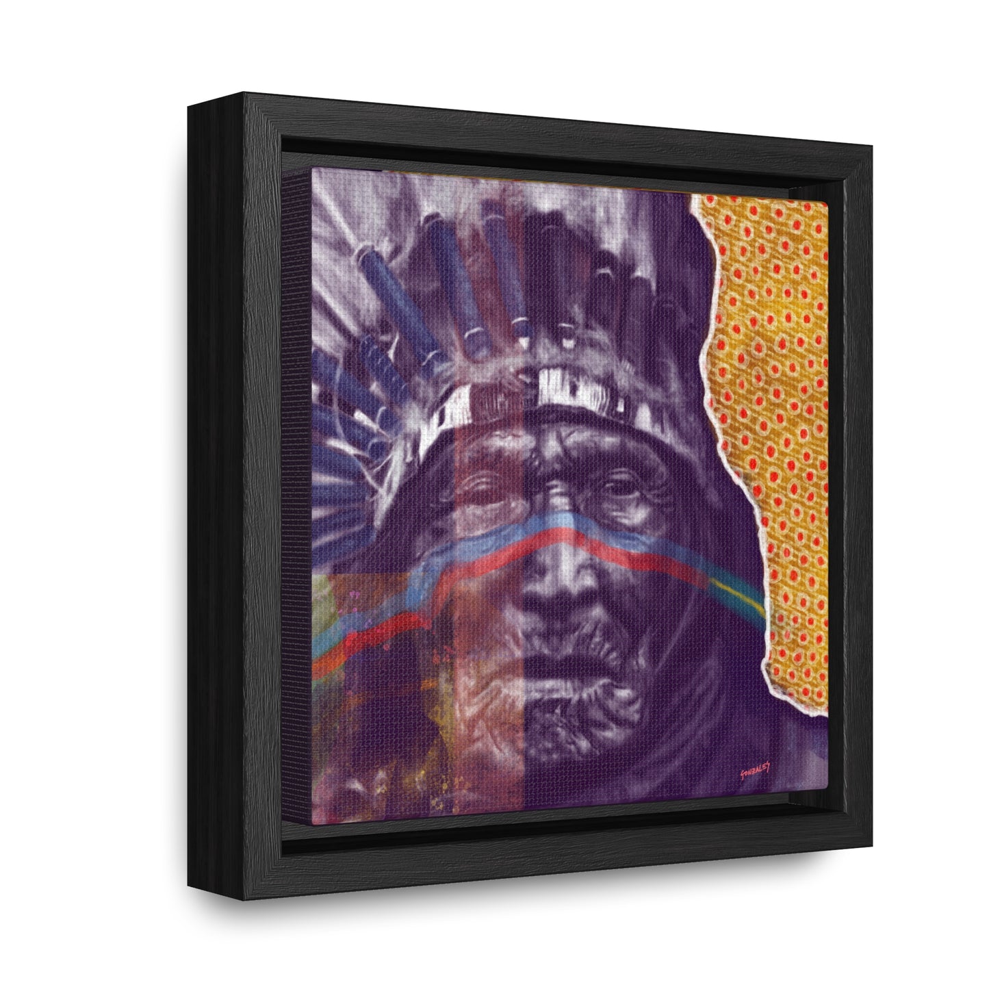 He Dog Color Gallery Canvas Wraps, Square Frame