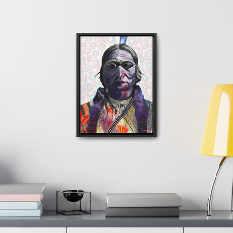 Sitting Bull - Gallery Canvas Wraps, Vertical Frame