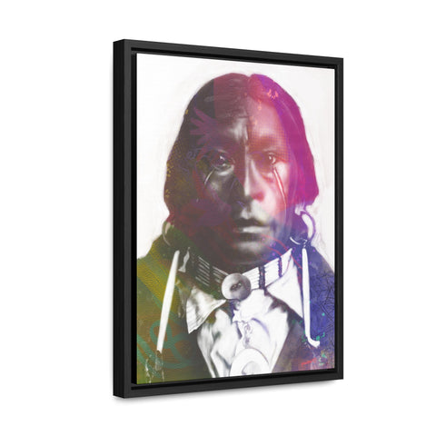 Chief James Garfield Velarde Color - Gallery Canvas Wraps, Vertical Frame