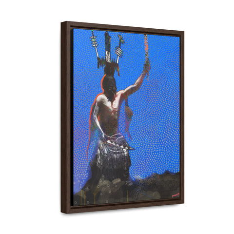 Mescalero Crown Dancer - Gallery Canvas Wraps, Vertical Frame