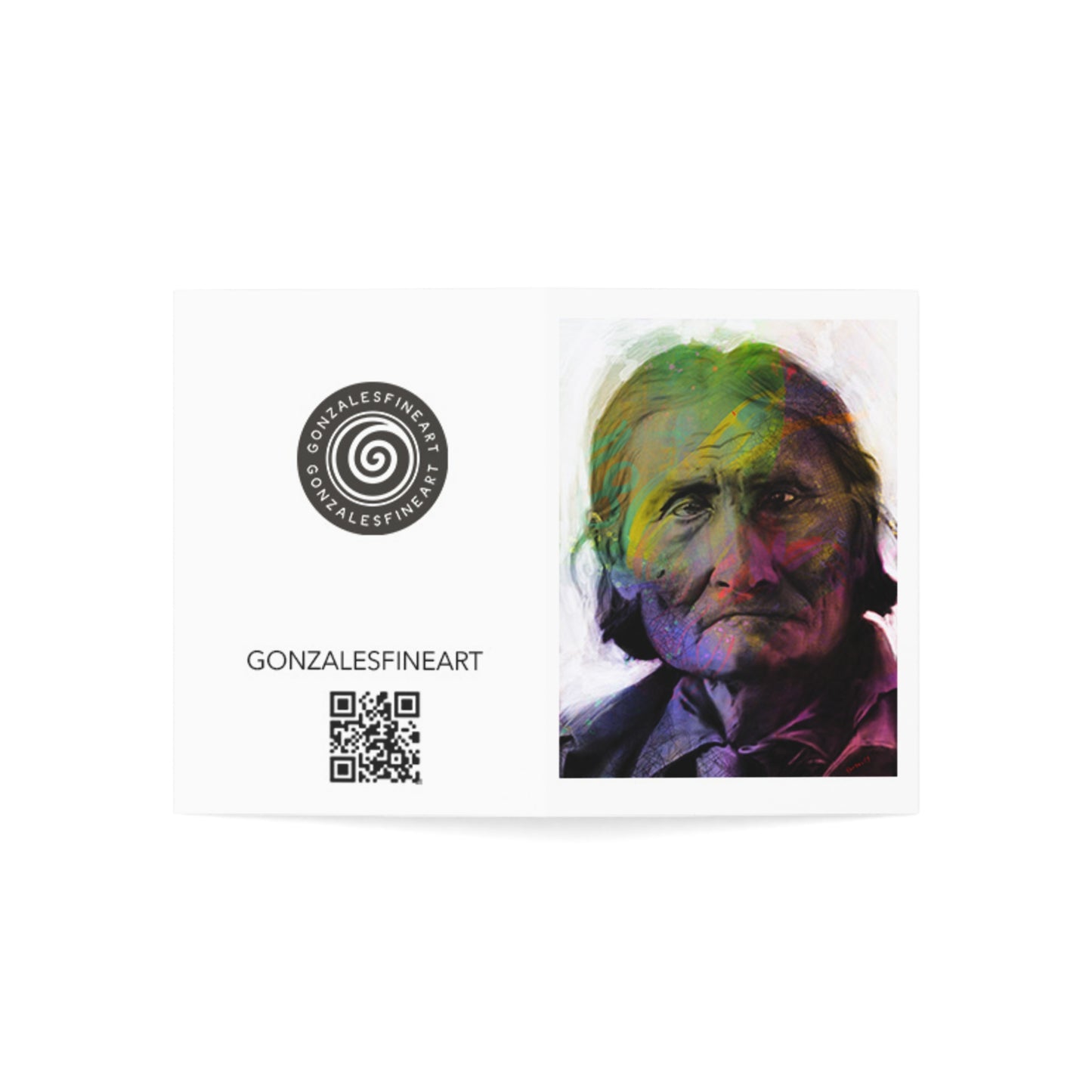 Geronimo Color Portrait Greeting Cards (1, 10, 30, and 50pcs)