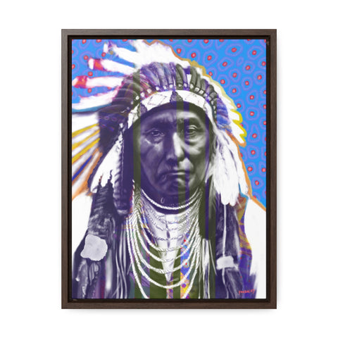 Chief Joseph Color - Gallery Canvas Wraps, Vertical Frame