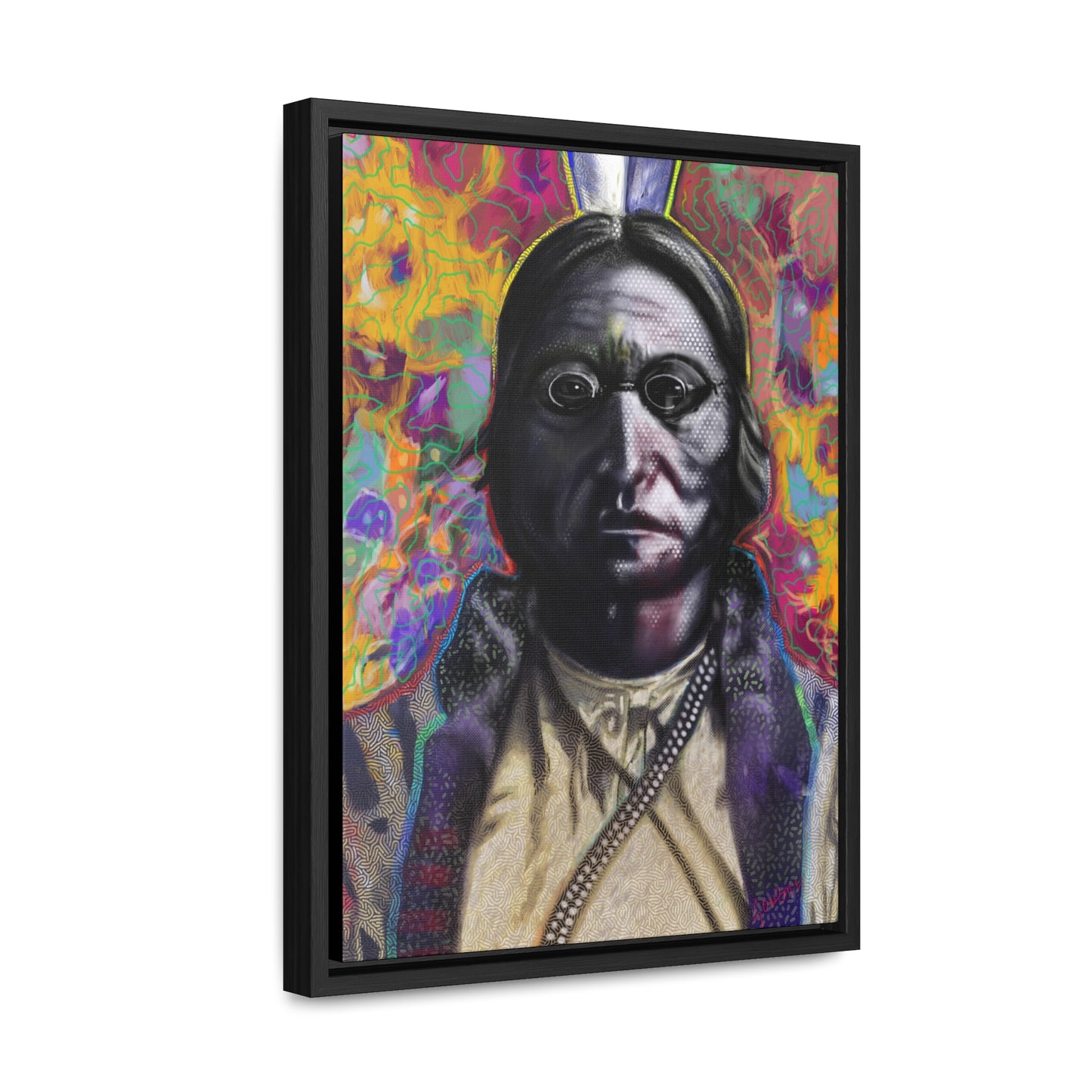 Sitting Bull - Gallery Canvas Wraps, Vertical Frame