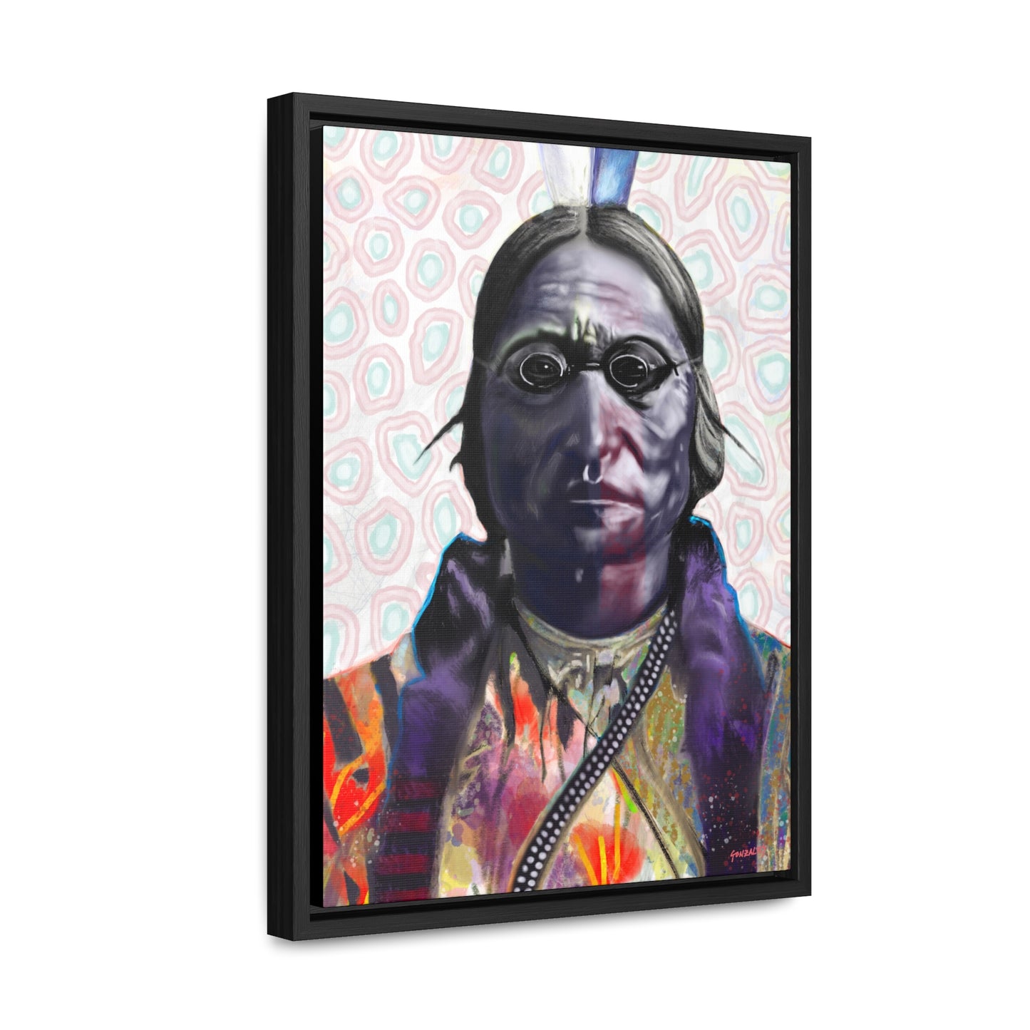 Sitting Bull - Gallery Canvas Wraps, Vertical Frame