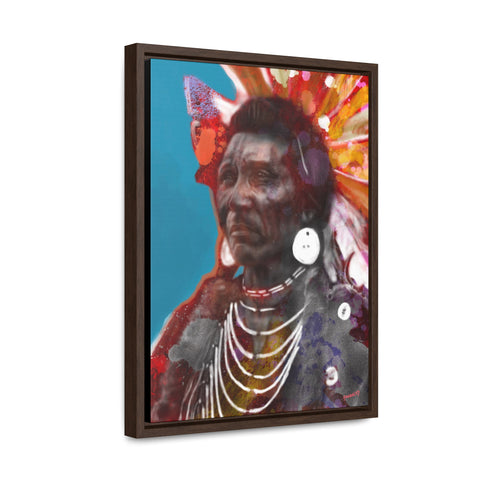 Chief Eagle - Gallery Canvas Wraps, Vertical Frame