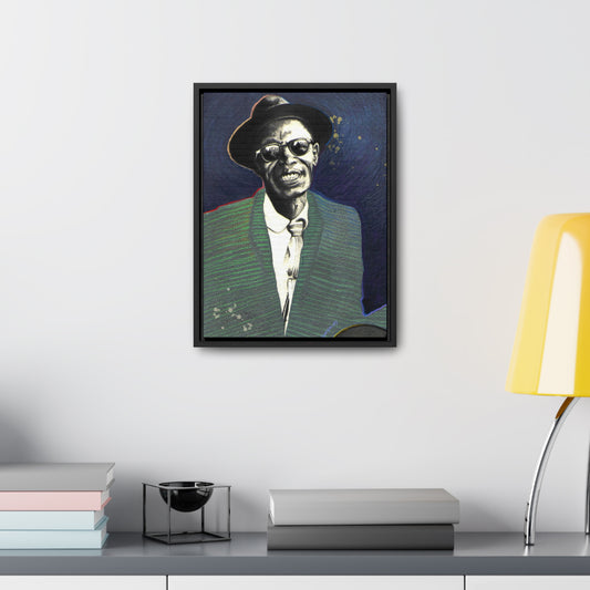 Lightnin Hopkins - Gallery Canvas Wraps, Vertical Frame