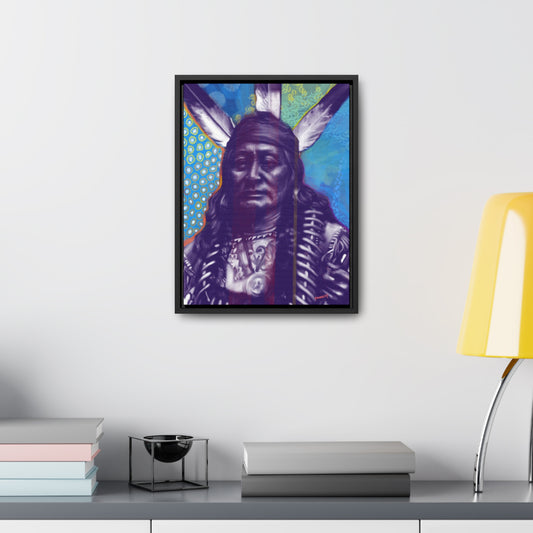 Rushing Eagle - Gallery Canvas Wraps, Vertical Frame