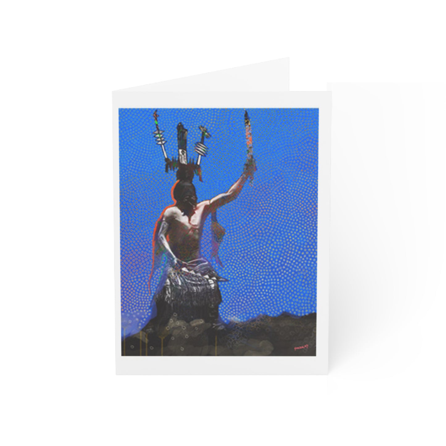 Mescalero Crown Dancer Greeting Cards (1, 10, 30, and 50pcs)