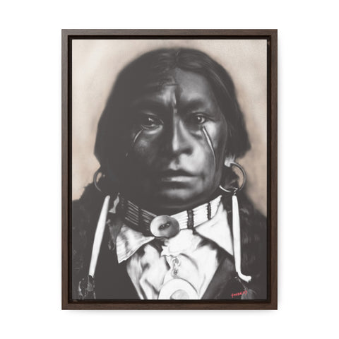 Chief James Garfield Velarde - Gallery Canvas Wraps, Vertical Frame