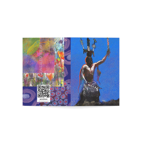 Mescalero Crown Dancer Color Greeting Cards (1, 10, 30, and 50pcs)