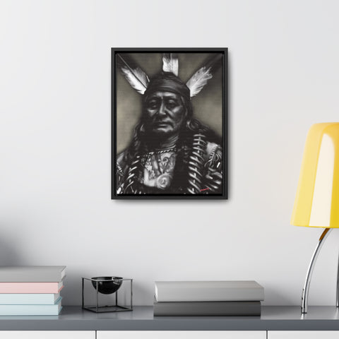 Rushing Eagle - Gallery Canvas Wraps, Vertical Frame