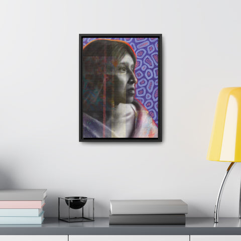 Cahuilla Woman - Gallery Canvas Wraps, Vertical Frame
