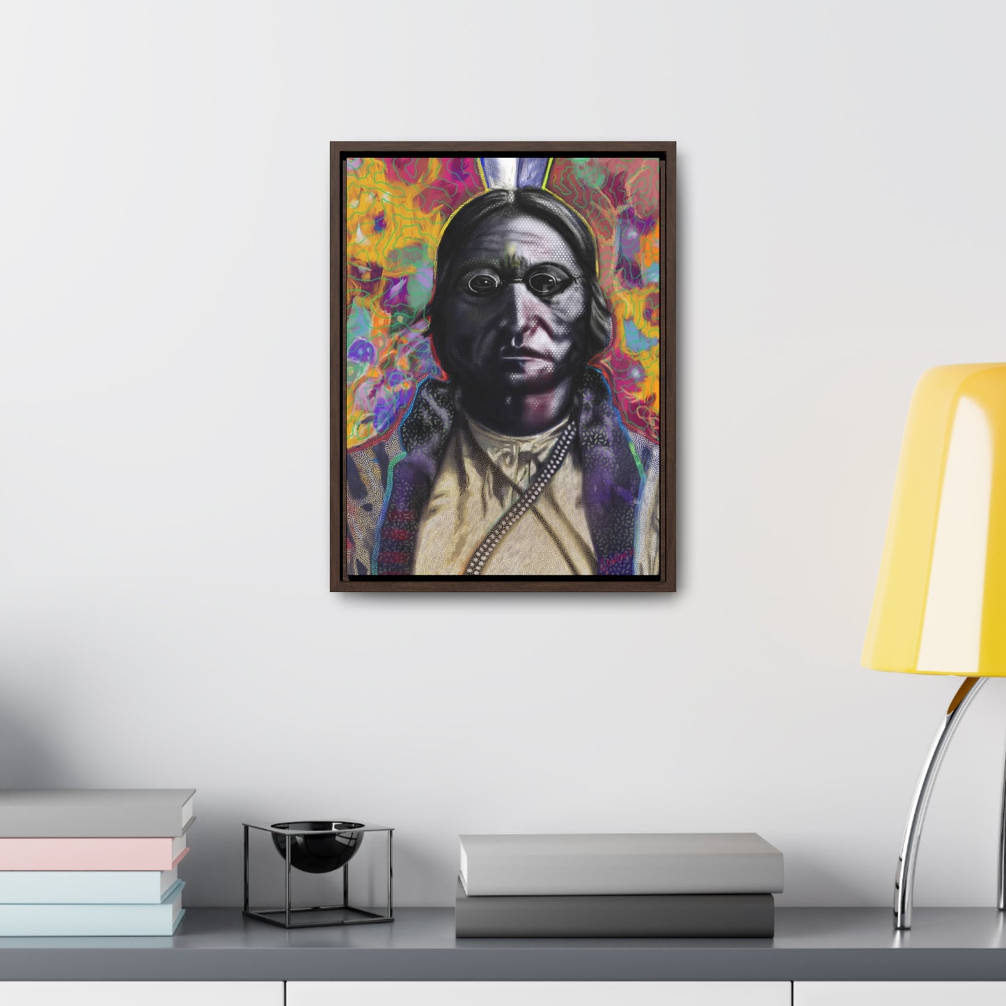 Sitting Bull - Gallery Canvas Wraps, Vertical Frame