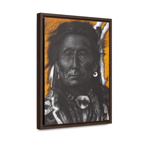 Red Armed Panther Orange- Gallery Canvas Wraps, Vertical Frame