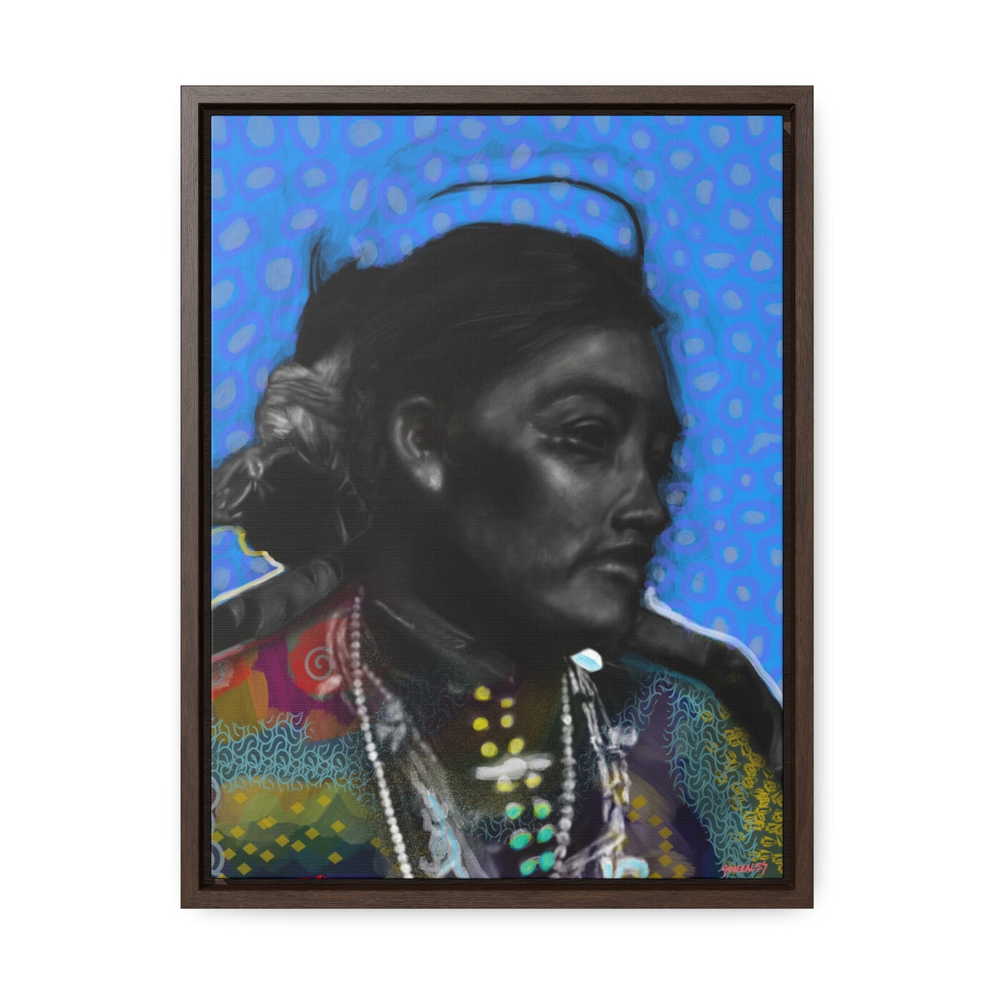 Zonie Navajo - Gallery Canvas Wraps, Vertical Frame