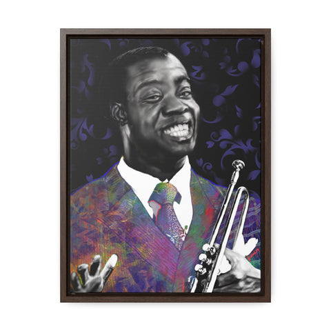Louis Armstrong - Gallery Canvas Wraps, Vertical Frame