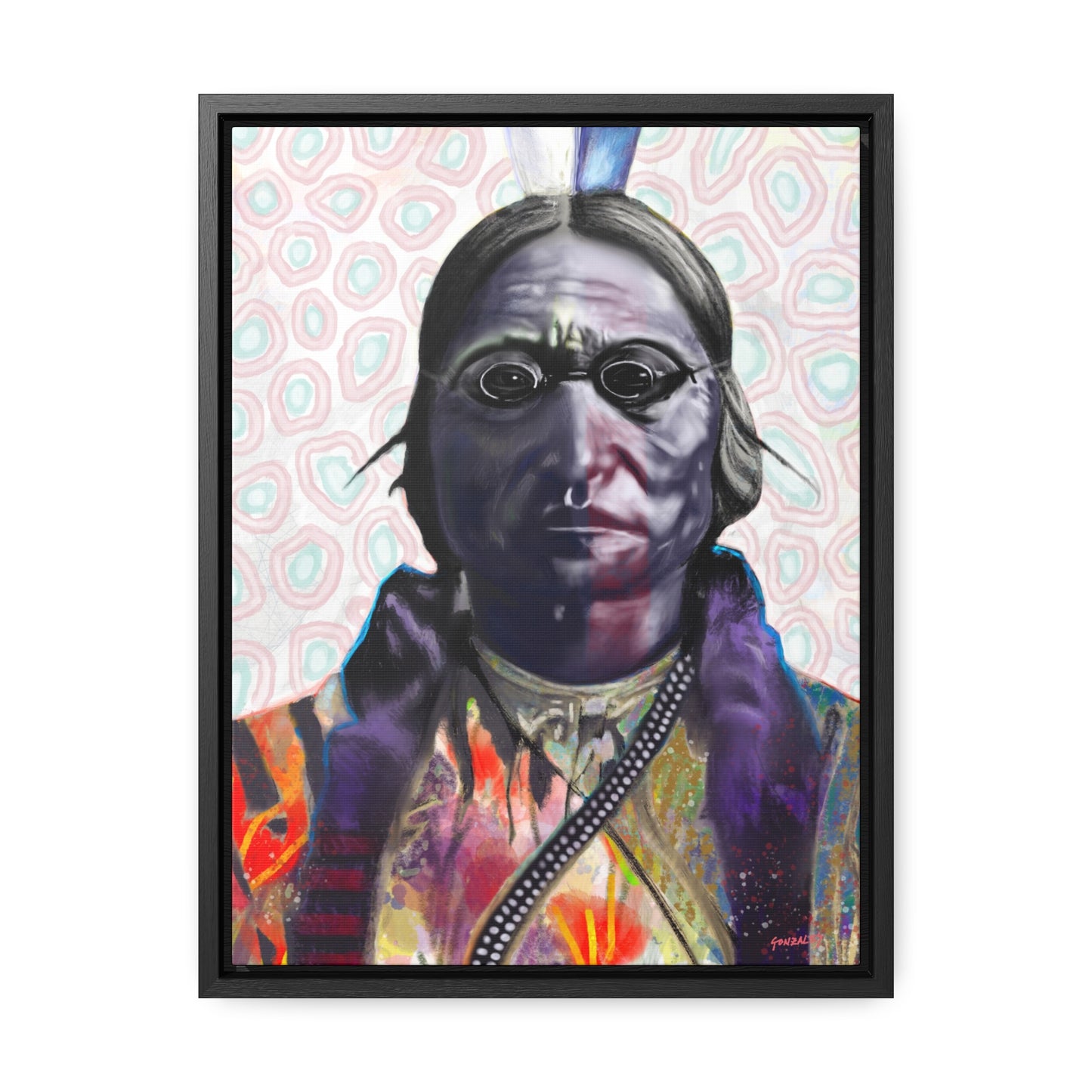 Sitting Bull - Gallery Canvas Wraps, Vertical Frame