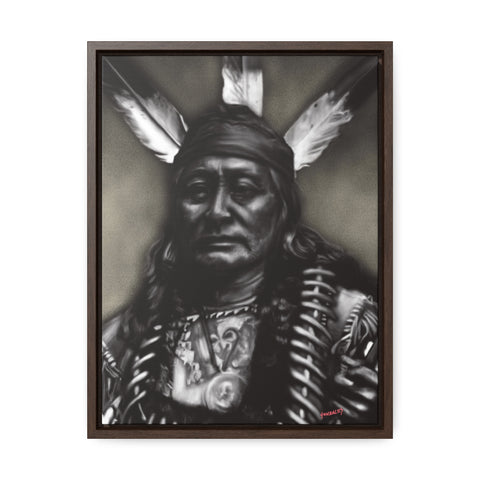 Rushing Eagle - Gallery Canvas Wraps, Vertical Frame
