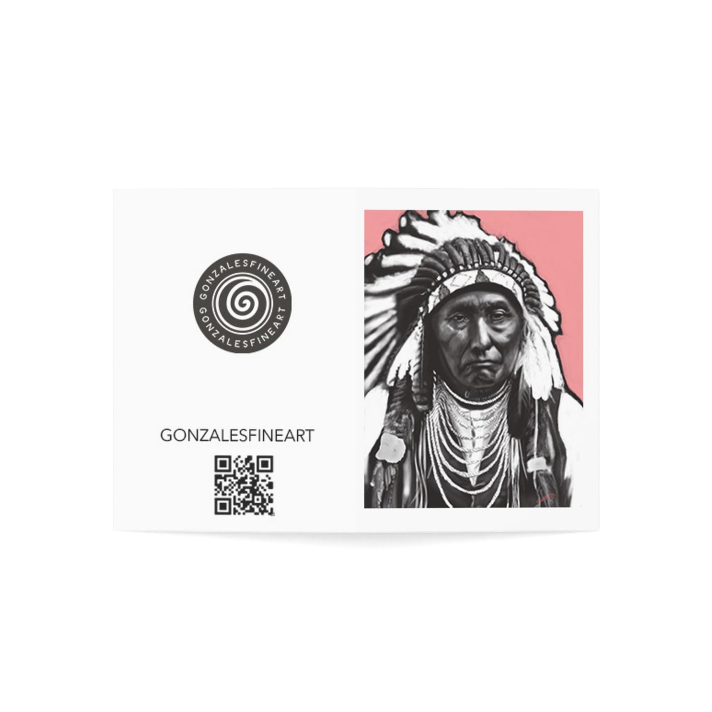 Chief Joseph Pink Greeting Cards (1, 10, 30, and 50pcs)