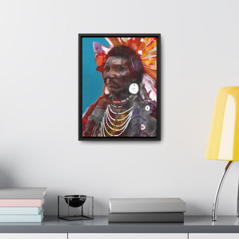 Chief Eagle - Gallery Canvas Wraps, Vertical Frame