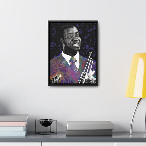 Louis Armstrong - Gallery Canvas Wraps, Vertical Frame