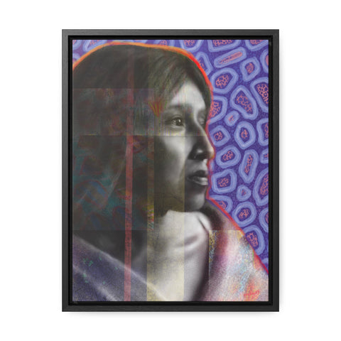 Cahuilla Woman - Gallery Canvas Wraps, Vertical Frame