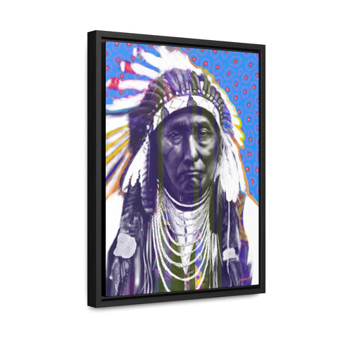 Chief Joseph Color - Gallery Canvas Wraps, Vertical Frame