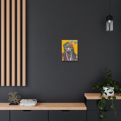 Chief Blue Horse - Gallery Canvas Wraps, Vertical Frame