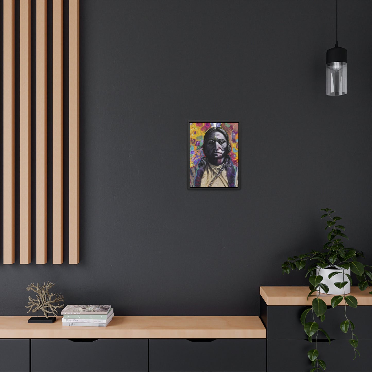 Sitting Bull - Gallery Canvas Wraps, Vertical Frame