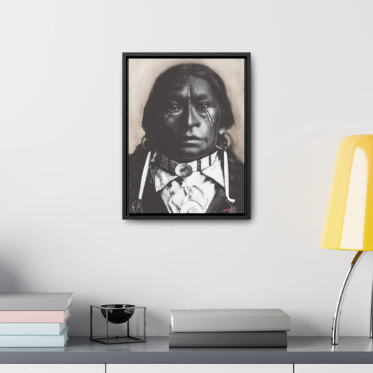 Chief James Garfield Velarde - Gallery Canvas Wraps, Vertical Frame