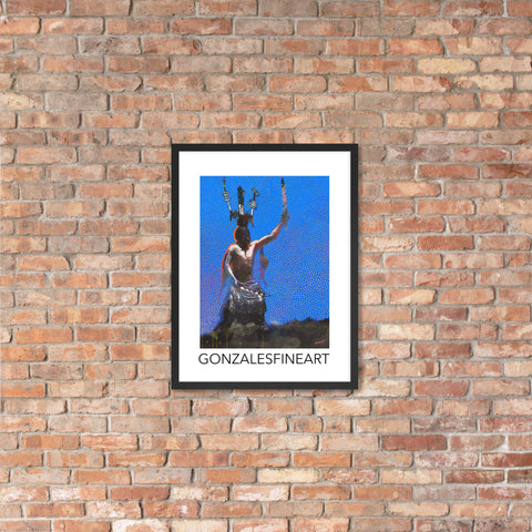 Mescalero Crown Dancer Framed poster