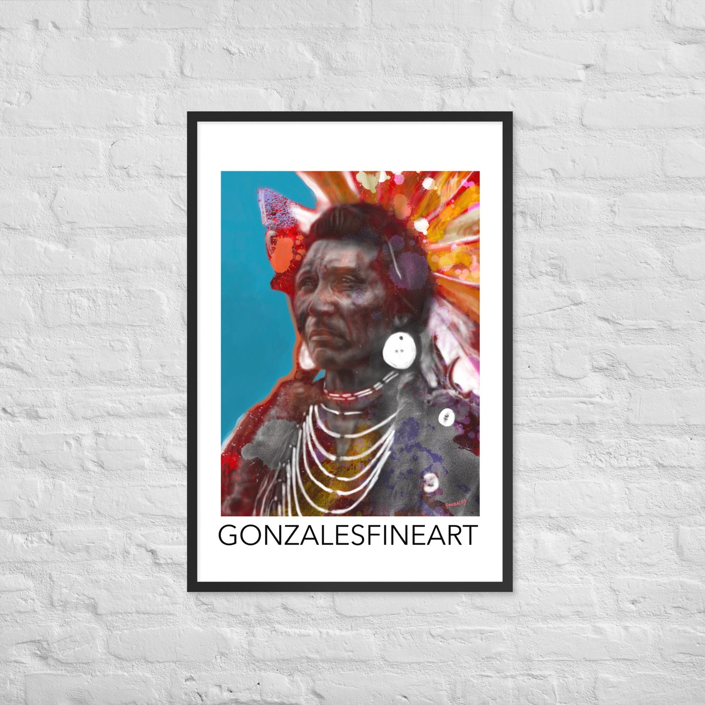 Chief Eagle Framed poster