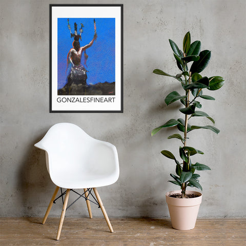 Mescalero Crown Dancer Framed poster