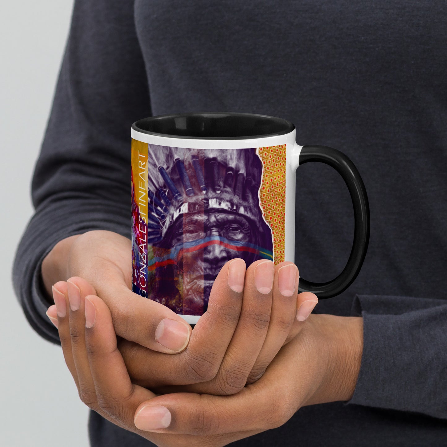 He Dog Mug with Color Inside