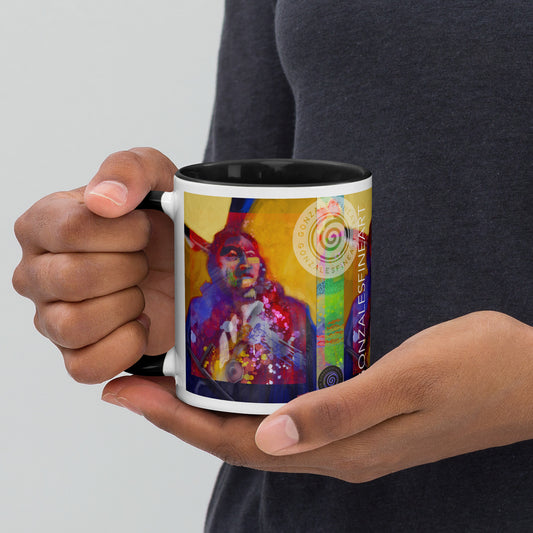 Chief Wolf Robe Mug with Color Inside