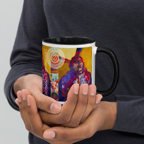 Chief Wolf Robe Mug with Color Inside