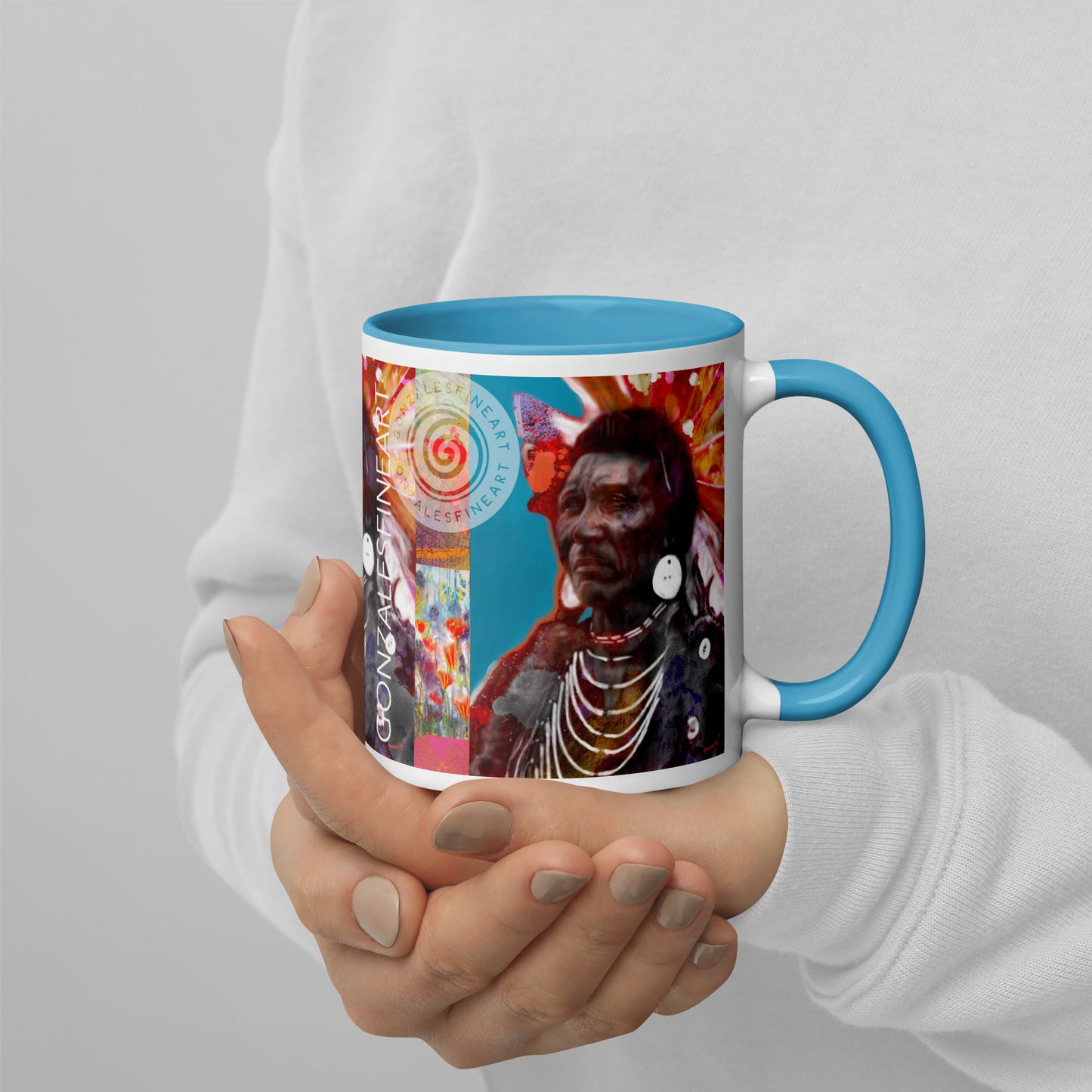 Chief Eagle Mug with Color Inside