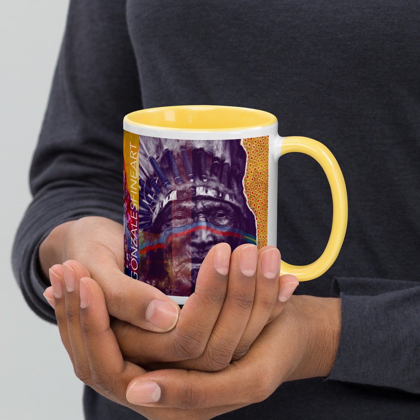 He Dog Mug with Color Inside