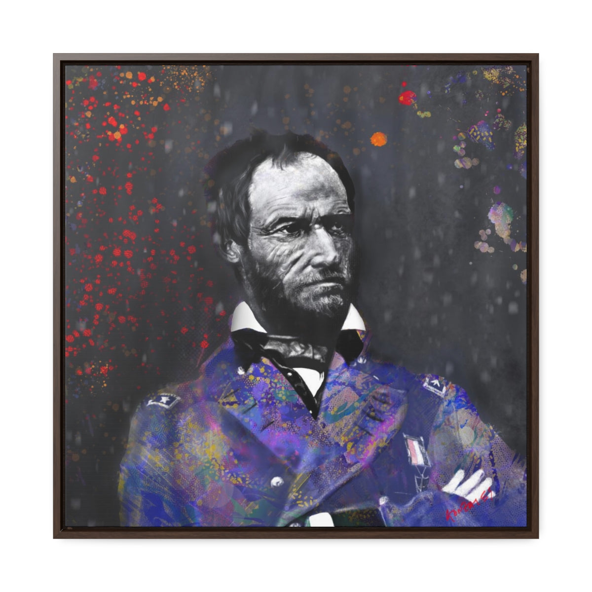 General Sherman Gallery Canvas Wraps, Square Frame