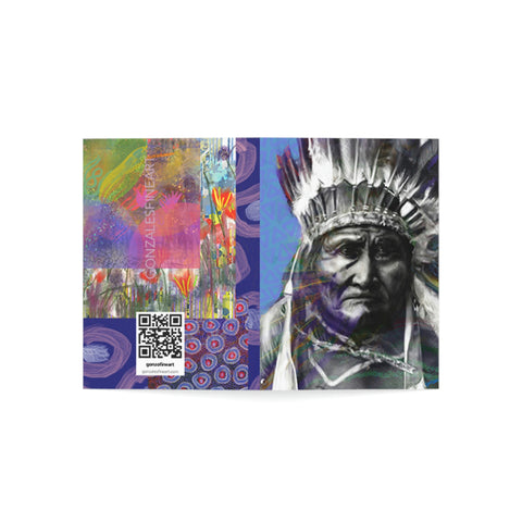 Geronimo War Bonnet Greeting Cards (1, 10, 30, and 50pcs)