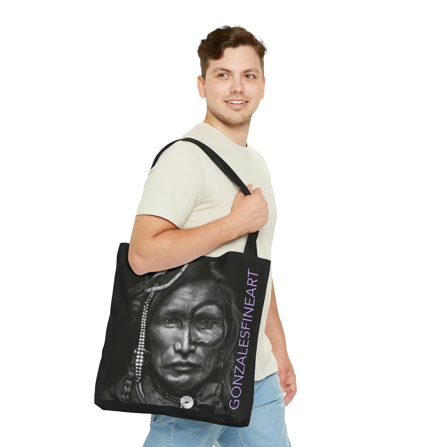 Iron White Man Tote Bag