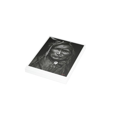 Iron White Man Black and White Greeting Cards (1, 10, 30, and 50pcs)