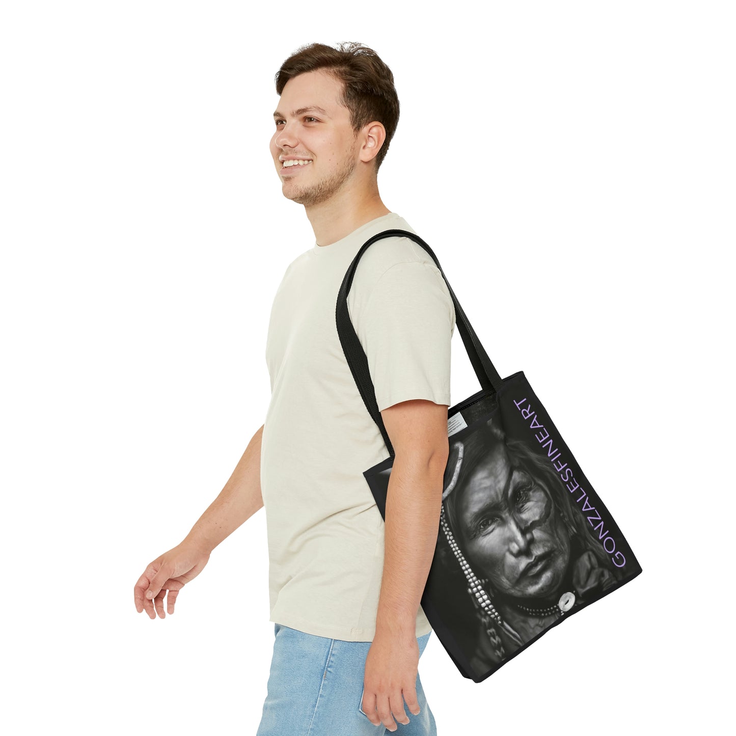 Iron White Man Tote Bag