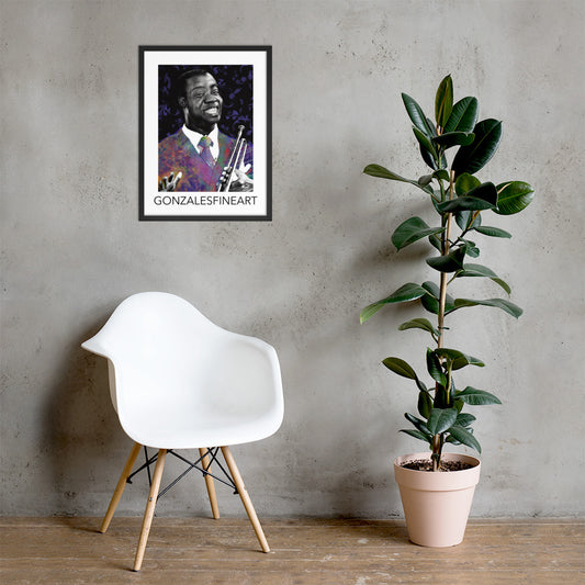 Louis Armstrong Framed poster